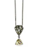 18K Diamond Drop Pendant on chain