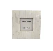 4x4” Carved Bone Picture Frame