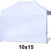10x15 Canopy Sidewall, White