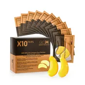24K Gold & Collagen Eye Patches (Pack of 10 Pairs/ 20 Patches)