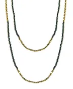 36" Mirror Hematite Necklace