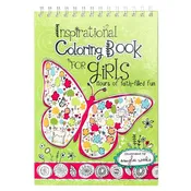 Coloring Book Wirebound Inspirational for Girls