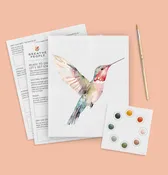 All-In-One Beginner Watercolor Paint Set - Hummingbird