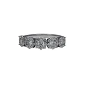5 Diamond Halos Ring