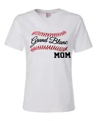 Baseball Mom White T-Shirt - Ladies