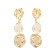 18K Amorfus Earrings (1374) - Silver Cape Citrine, Yellow Light Citrine / YG