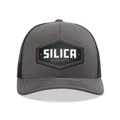 Silica Products Rubber Patch Black/Charcoal Trucker Hat - 112