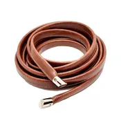 Belts - Skinny Wrap Belt Vegan Leather (Ale Brown) by Crystalyn Kae