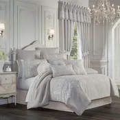Aimee Beige 4-Piece Comforter Set By J Queen