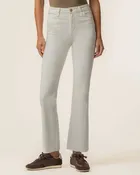 The Ankle Flare Jean in Ecru