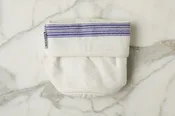 Bistro Bag, Vintage Navy Blue Stripe, Set of 2