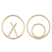 14k XO Studs