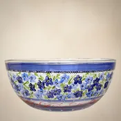 Barcelona Blue Flowers 11" Bowl