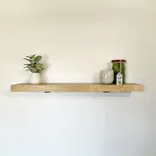 Butcher Block Wall Shelf - White Oak