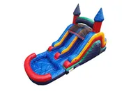 12FT Quick Dip Dual Lane Inflatable Water Slide