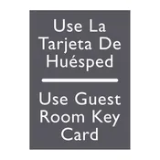 AC Hotel Informational Sign - Use Guest Key Card (Bilingual)