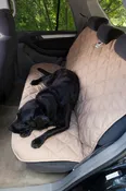 Back Seat Protector for Dogs - Tan