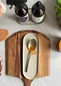 Deco Oval Catchall Tray Large: Cashmere