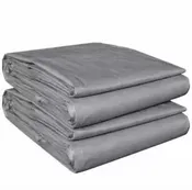 10' X 20' Gray Super Duty Fire Retardant Poly Tarps - 20 Mil (USA)