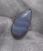 Blue Crazy Lace Agate ring