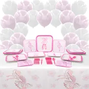 Ballet Deluxe Party Supplies Pack (122 Pieces for 16 Guests)