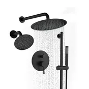 10" 3-Function Dual Shower Head System with 6 Position Settings & Slide Bar