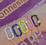18k gold plated adjustable color bracelet