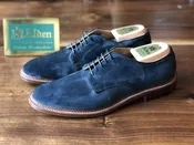 Alden 29331F Plain Toe Dover Navy Suede — Ealdwine Raleigh