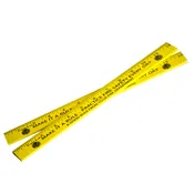 12″ Bright Yellow Enamel Wood Ruler STOCK