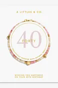 40th Birthday Bracelet