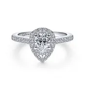 14kt Halo Style Ring
