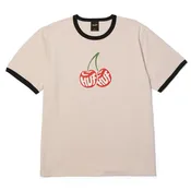 Cherries Ringer Tee (Dusty Pink)