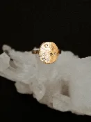 14K Solid Gold Constellation Ring with Flush Set Diamonds