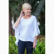 Adina Waterfall Ruffle Top