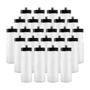 22oz Clear Sports Water Bottles – 24-Pack