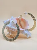 Hammered 2 inch Hoops — Salt Boutique (Copy)