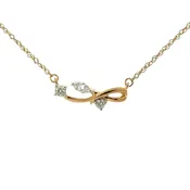 10K Yellow Gold 1/10ctw Diamon