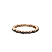 14k Rose Gold Sapphire Eternity Band – Size 6
