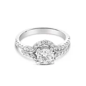 0.71ct Round Diamond Engagement Ring