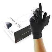 Black Pearl Latex Gloves, Extra Large, 100 Pieces Per Box