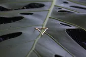14K Gold Filled - Hammered Triangle Ring
