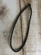 18″ Black Braided Leather Cord