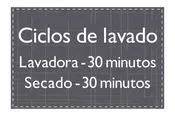 AC Hotel Informational Sign - Laundry Cycle Times (Spanish)