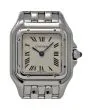 Cartier Panthere 1320 22mm White Roman Stainless Steel 2YEARWARRANTY#114-2