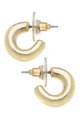 Alison Hoop Earrings in Shiny Gold