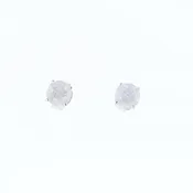 0.77ctw Round Brilliant Cut Diamond Stud Earrings