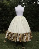 All Hallows Eve Orange Muslin Cotton Ruffled Petticoat
