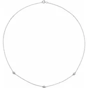 Bezel-Set Station Necklace