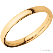 3 mm wide Ultra Comfort (our most comfortable profile) 14K Yellow Gold band.