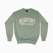 Beaufort NC Stitched & Embroidered Lightweight French Terry Crew Sweatshirt